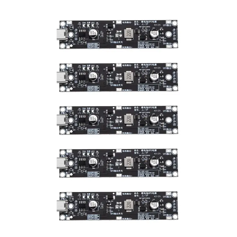 【TODAY-BUY】Type-C 18650 Lithium Battery Boost Step Up Module 5 Pieces For 18650 Lithium Battery UPS Module For Power Bank DIY Pr