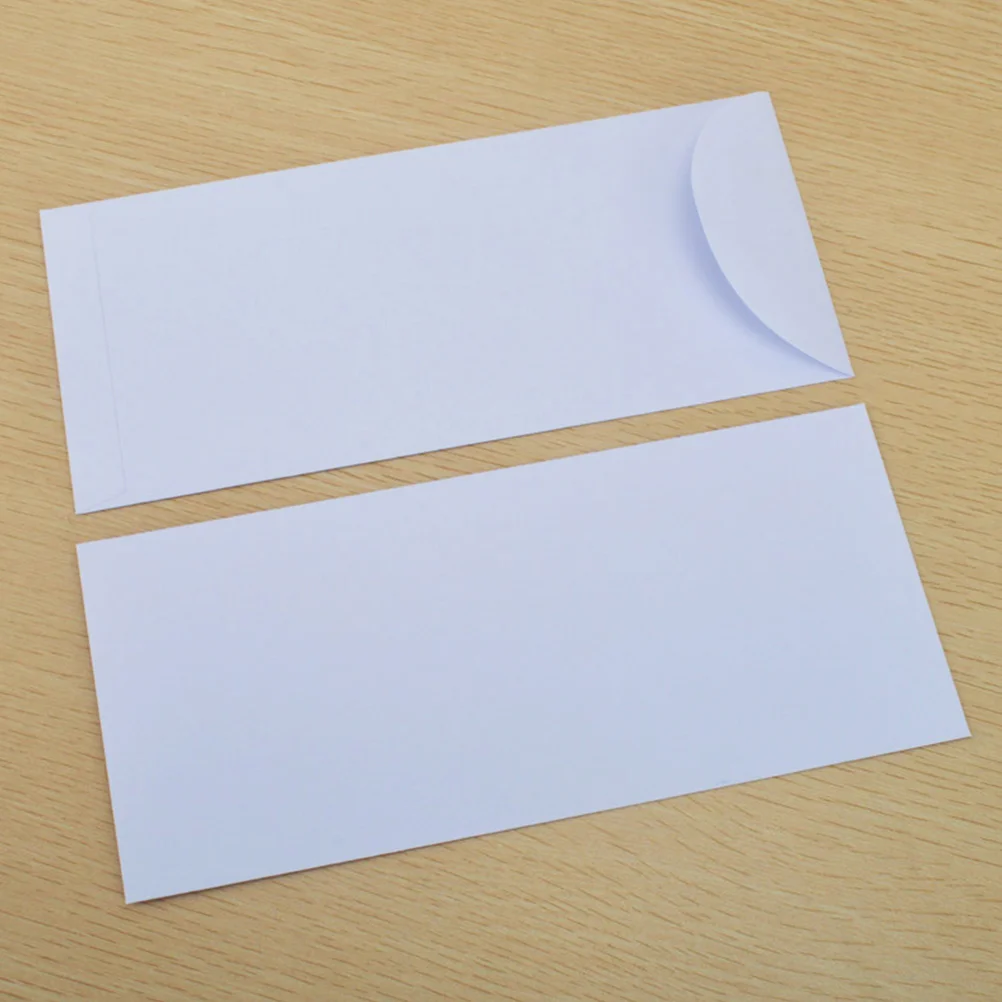 

20 Pcs Blank Envelopes White Paper Letter Size Wedding Stationery Greeting Card Office Postage Ticket Storage Document Secure