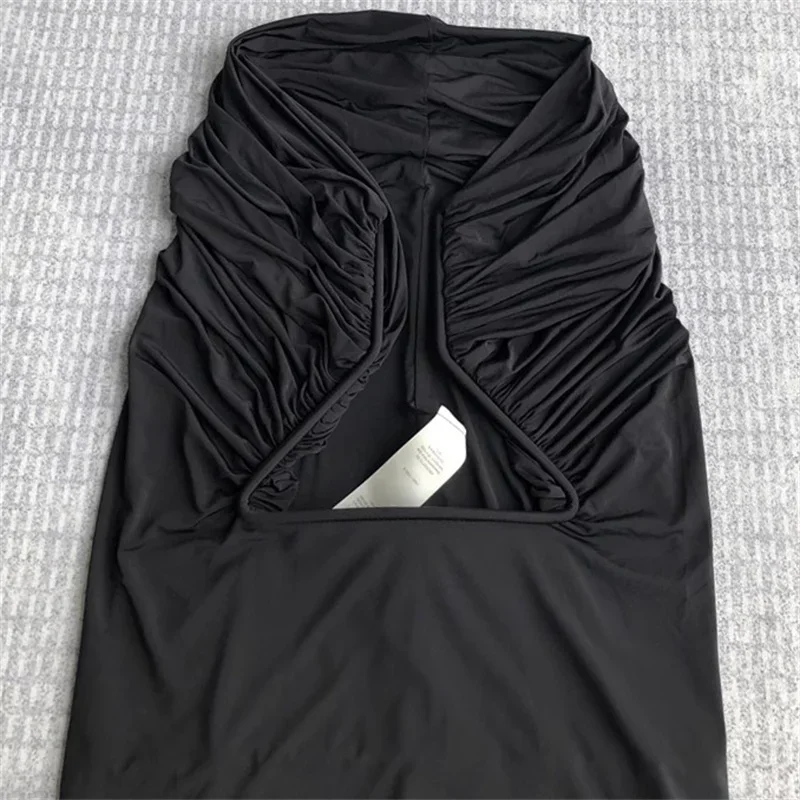 Chaleco de mujer nuevo elástico ajustado modal sin mangas top para verano 2025 Sexy fuera del hombro cuello pico corsé de mujer y2k camiseta