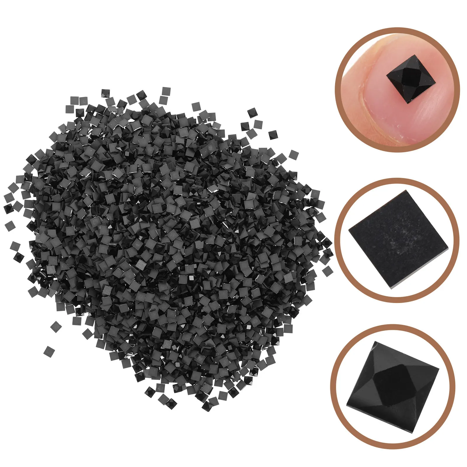 

5000Pcs Mini Mosaic Glass Nail Decor Charms Delicate Lightweight Bright Luster Perfect for Nail Art Accessories Manicure