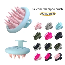 Silicone Shampoo Brush Hair Massager body scrubber Head Scalp Massage Comb Body Massage scrubber Bath Salon Hairdressing Tools