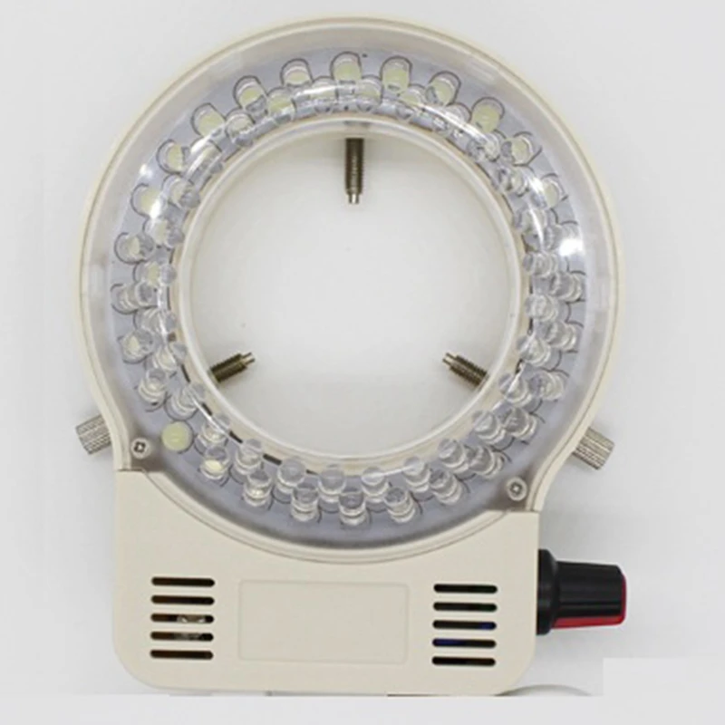 White Adjustable 56 LED Ring Light Illuminator, Suitable For Stereo Microscopes And Cameras