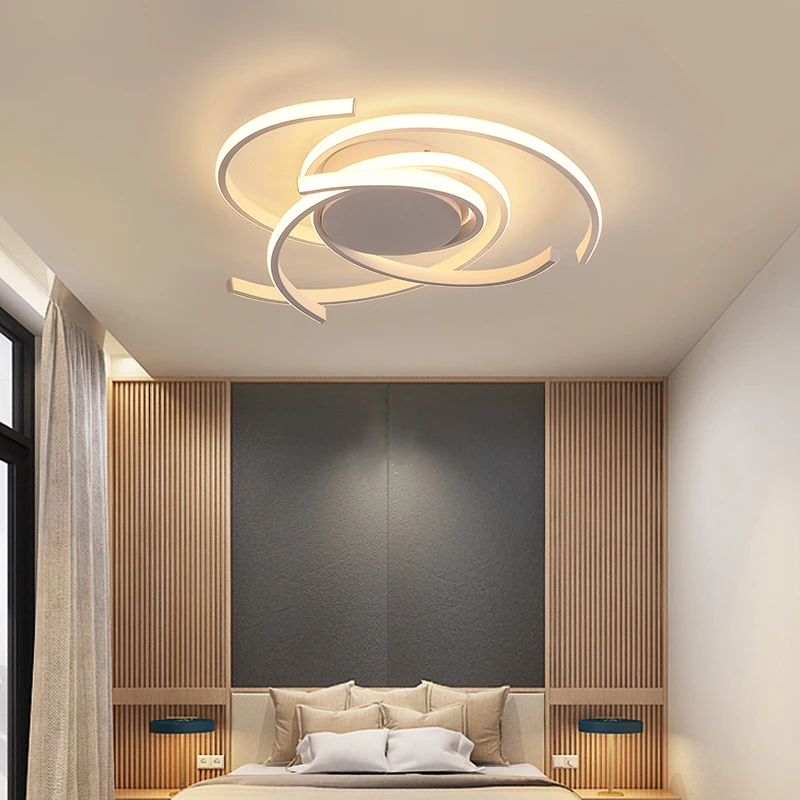 

Black/White Surface mounted modern led Chandelier lights for living room Bed room Aluminum AC85-265V led Chandelier lighting