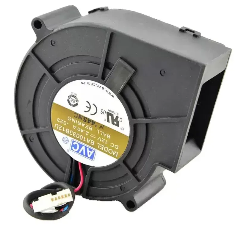 for AVC 9733 High Speed Exhaust Blower Fan Ball Bearing 12V 2W for Burning Oven Cooling System Replacement Part