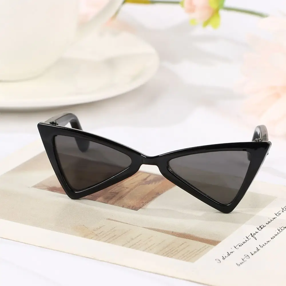 Fashioning Multicolor Triangle Frames Mirror Photograph Props Pet Eyeglasses Cat Glasses Dog Sunglasses