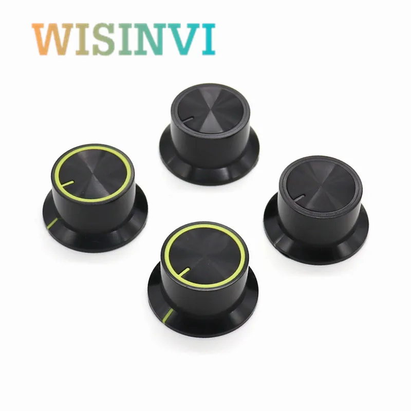 5PCS Light transmission knob middle light transmission 32*17mm encoder potentiometer amplifier stereo Knob cap flower shaft 6mm