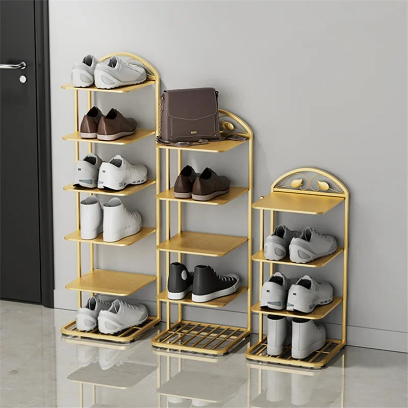 

Modern And Simple Shoe Stand Light Luxury Household Doorway Shoe Storage Multi-layer Storage Rack Simple Iron Metal Slipper Rack