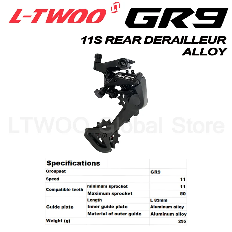 LTWOO GR9 Mechanische Brems-/Kabelbremse 1x11-Gang, 11s Rennrad-Schaltgruppe, R/L Schalthebel + Schaltwerk, Gravelbikes, Aluminiumlegierung – Detail 7