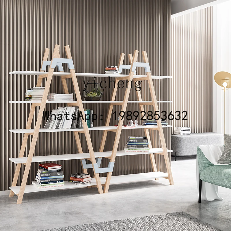 DSA   furniture bookshelf simple modern solid wood  living room creative home display rack