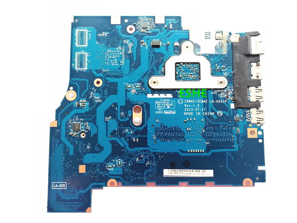 Imagem -02 - para Toshiba Satélite M50d M55d M50dt M50d-a Placa-mãe do Portátil com A45000 Cpu Zrmae Zemae La-a551p K000150950 K000150940