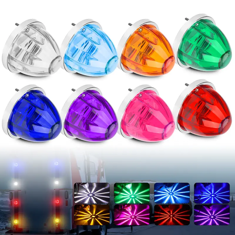 10PCS LED Watermelon Lights Indicator Brake Side Marker Clearance Lamp Truck Trailer Signal DRL Caravan Warning Light Waterproof
