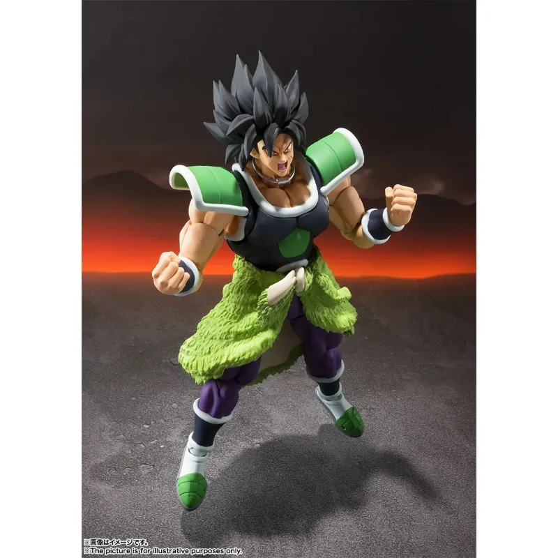 In Stock Bandai Original Dragon Ball GOKU SHF Super Saiyan Broly Anime Action Figures Model Toys PVC Collection Holiday Gifts