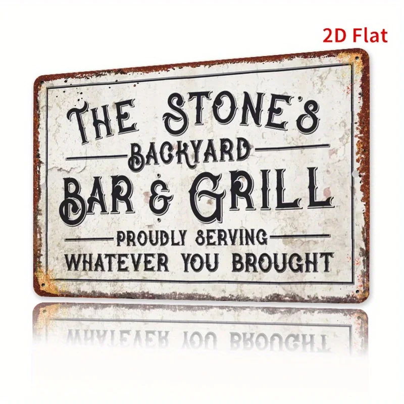 CIFBUY Vintage Funny Quote Aluminum Wall Art Waterproof Durable Distressed Decor For Home Porch Garden Living Room