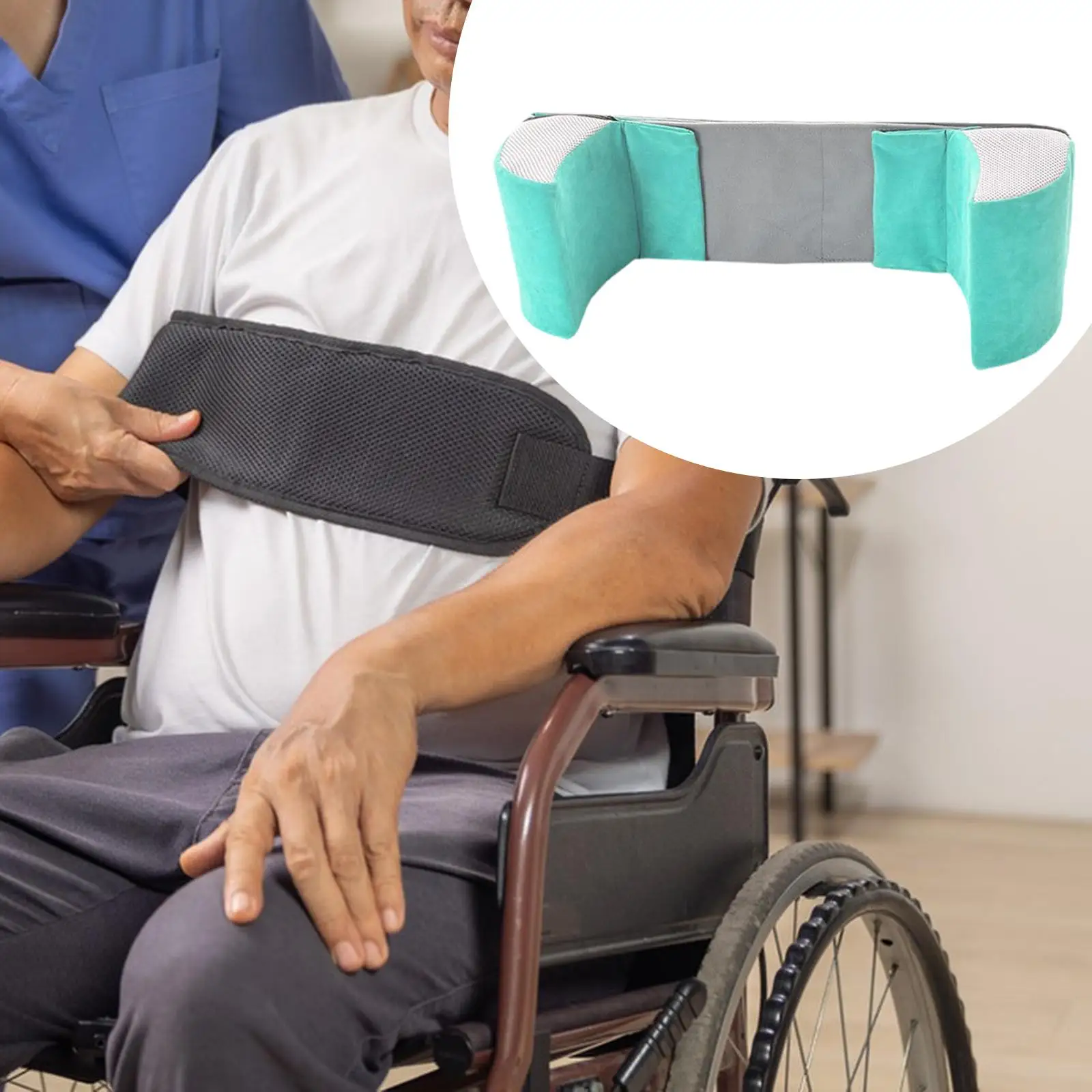 Adjustable Lateral Support Cushion Foam Wedge Pillow Chair Backrest Side Pads for Disabled Adults