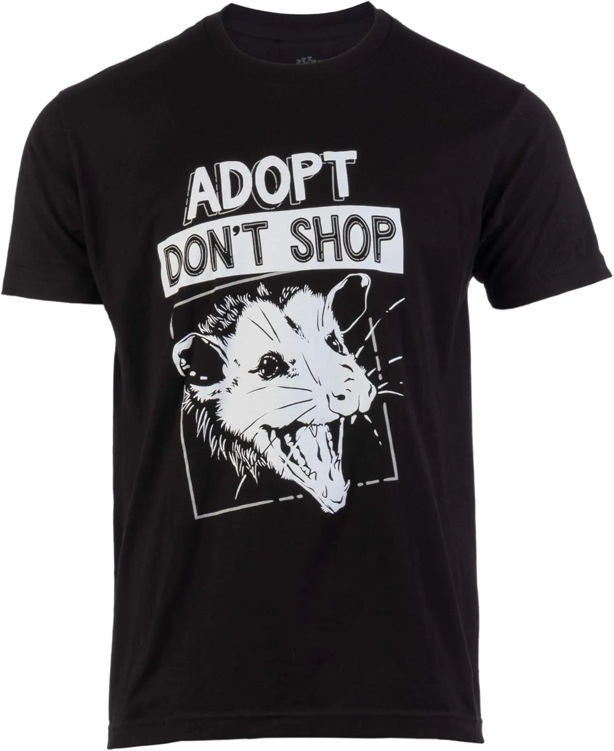 Adopt, Don't Shop Screaming Opposum | Funny Sarcastic Saying Phrase Men Women T-Shirt