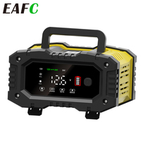 EAFC 12V/24V Fully Automatic Battery Charger 20A/10A Smart Car Battery Charger Pulse Repair for Agm Gel Wet Lead Acid Charging