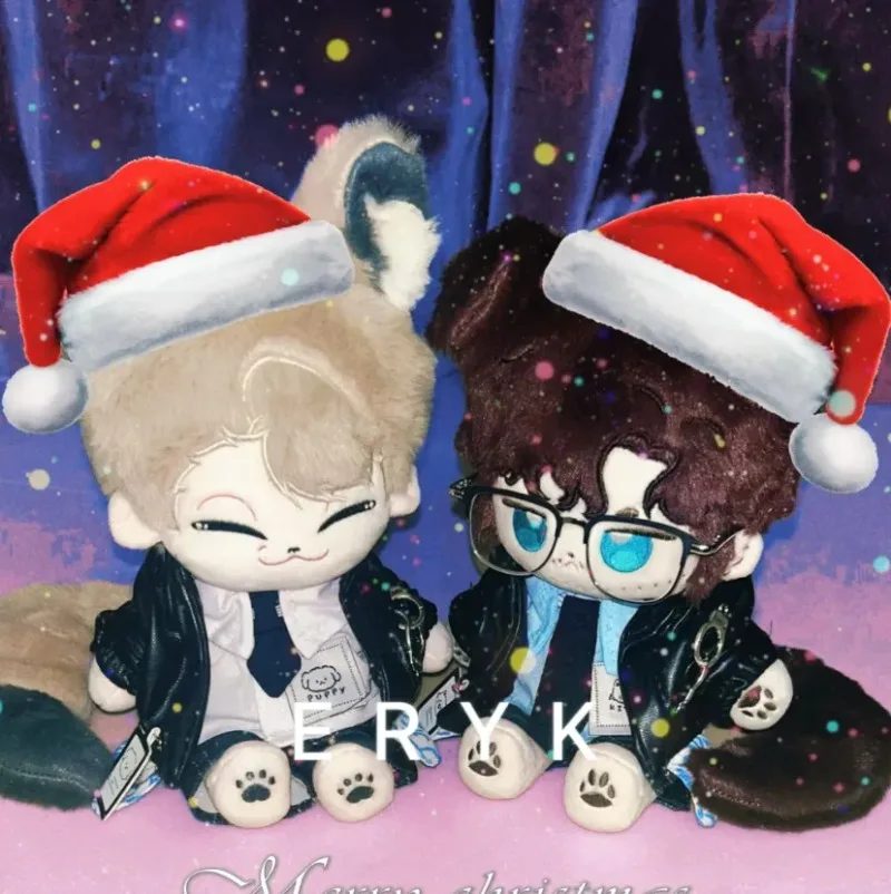 Nessun attributo Anime 20 cm Ruolo Cosplay Cotone Bambola Corpo Orecchie Coda con Scheletro Cartoon Cambia Vestito Morbido Peluche Ventole Giocattolo Regalo