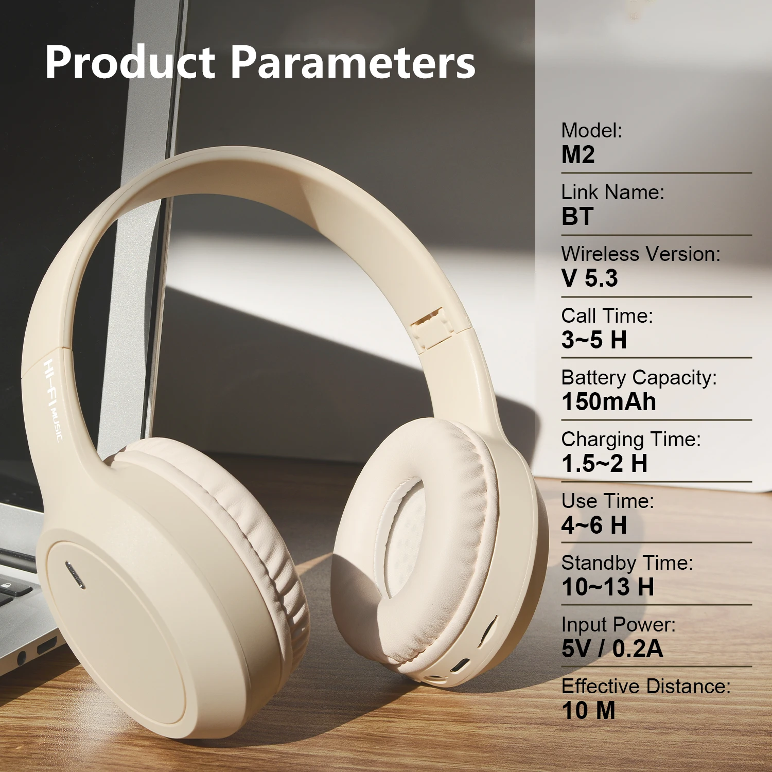 ชุดหูฟังไร้สาย Shoumi สีไล่ระดับสีหูฟังบลูทูธสเตอริโอหูฟังกีฬาพร้อมไมโครโฟนไฮไฟเบสป้องกันเสียงรบกวนเกมหมวกกันน็อคหญิง