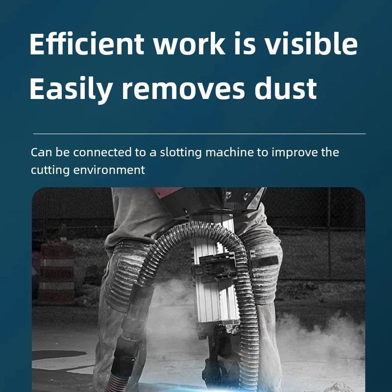 Powerful Industrial Vacuum Cleaner Dust Extractor With Bag For Construction Renovation Wall Slotting Machine Grinder Worksite