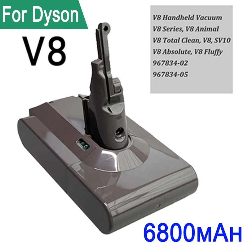 

for Dyson full range DC35 DC62 SV10 SV11 SV12 SV14 Vacuum Cleaner 21.6V 25.2V V8 Replacement Battery