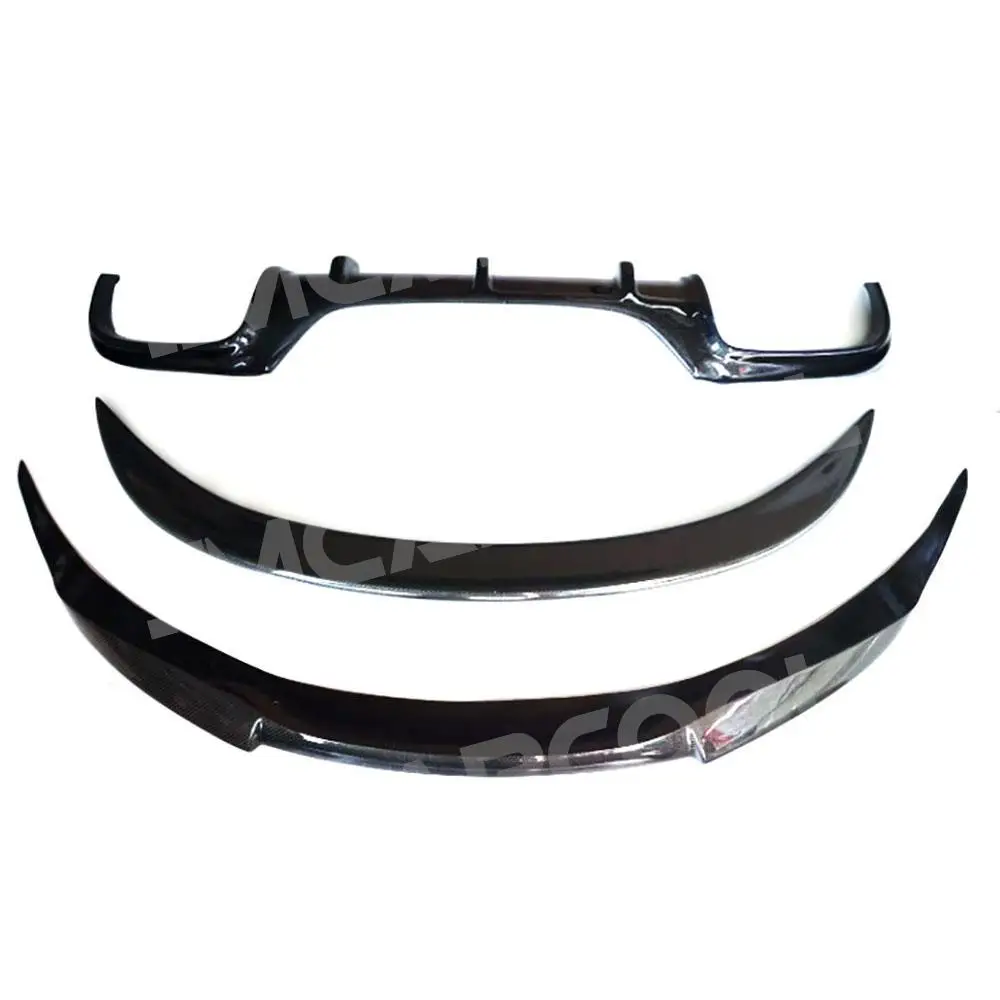 Rear Bumper Diffuser Front Lip Rear Trunk Spoiler Wing for BMW 6 Series E63 E64 M6 2006-2010 Carbon Fiber Car Styling