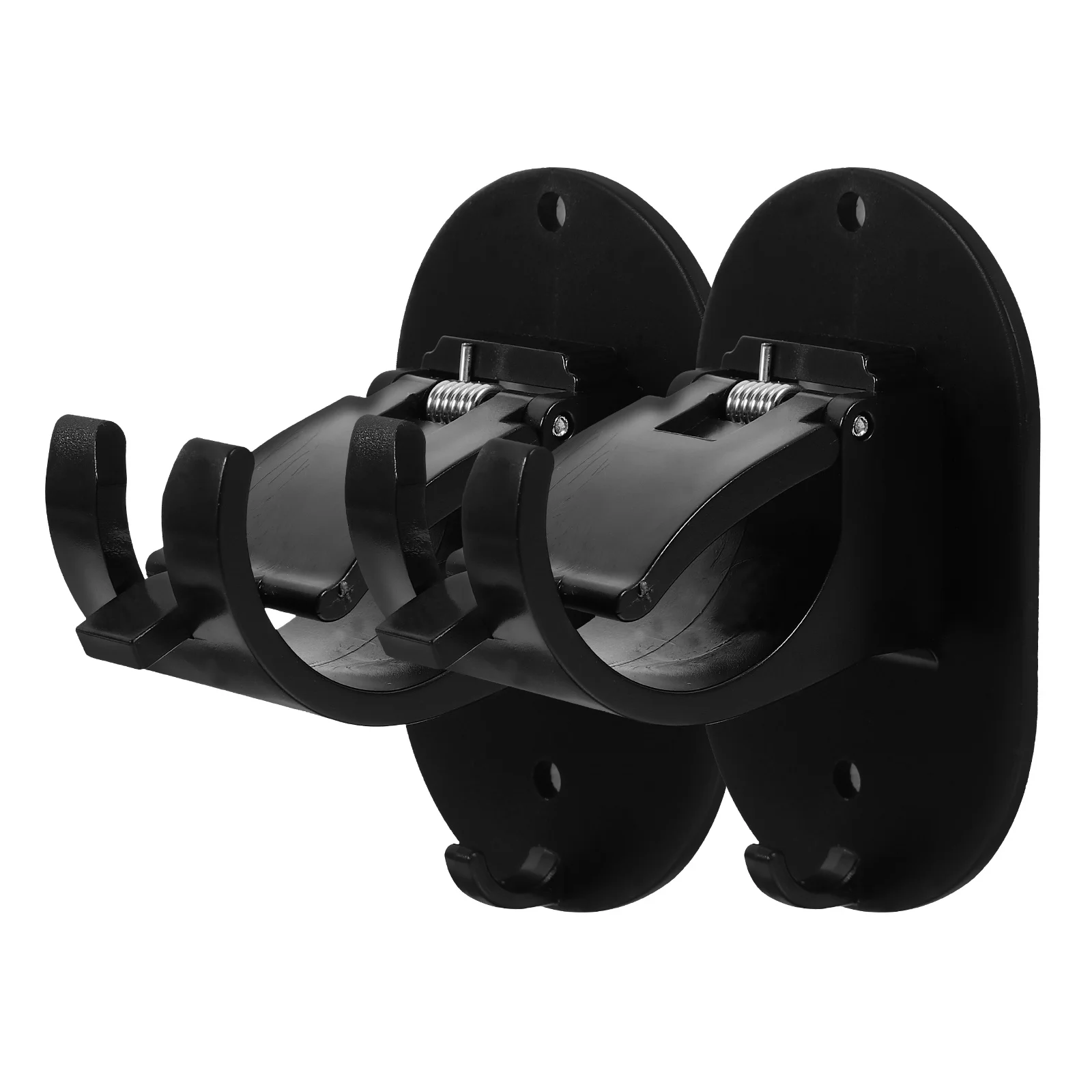 

2Pcs No Drill Curtain Rod Brackets Simple Design Seamless Integration Plastic for Various Occasions Curtain Rod Brackets