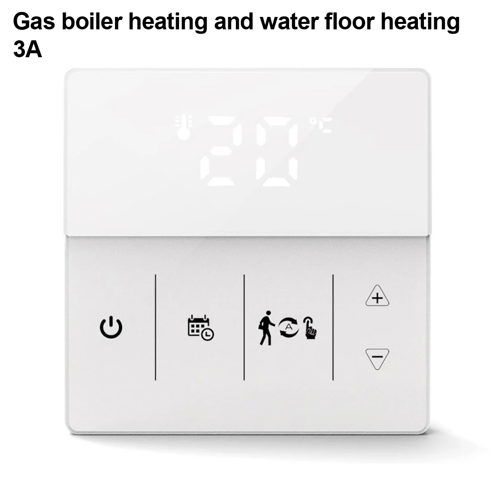 Touch Screen Thermostat Smart Thermostat Home Automation Mobile App Compatible Remote Temperature Control For Electric Heating
