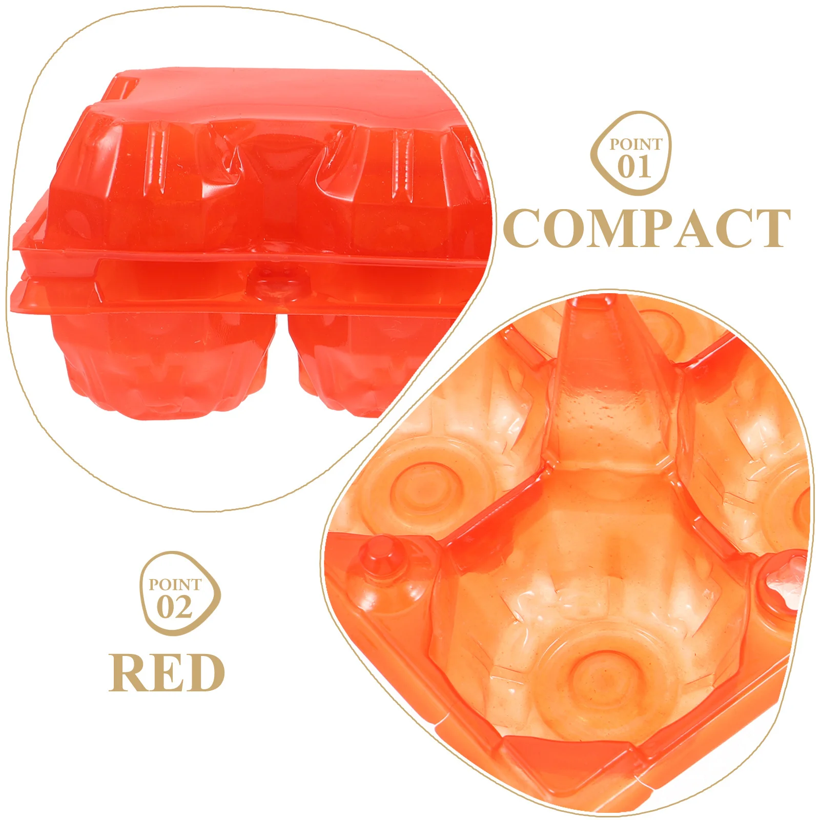 

100 pcs Plastic Carton Chicken Egg Container For Storage Organizer Holder Egg Tray Packaging Kitchen Home Party Decoration