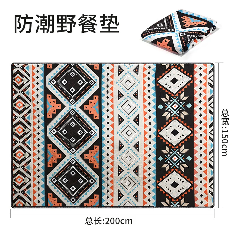 Outdoor Moisture-proof Mat Picnic Mat Thickened Tarp Picnic Cloth Beach Mat Outdoor Spring Outing Tent Camping Floor