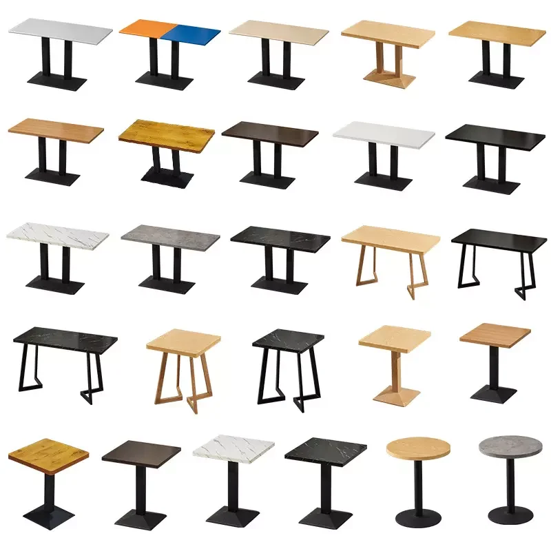 Modern Solid Wood Marble Restaurant Table And Chair Restaurant Table And Chair Cafe Set Support Customization