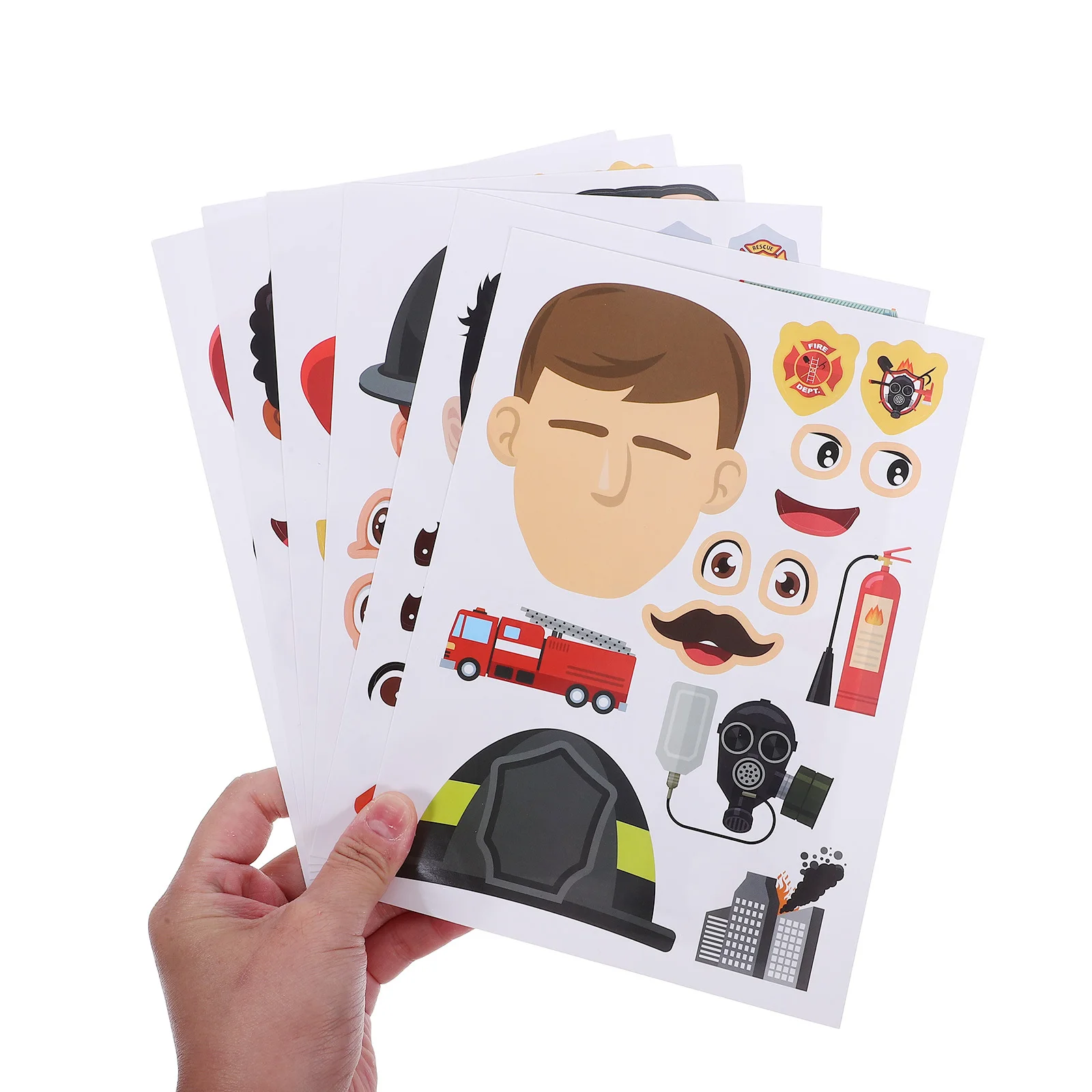 

Firefighter Stickers Pack Waterproof Reflective Decals Fire Safety Sign Decors Emergency Response Firefighter Labels