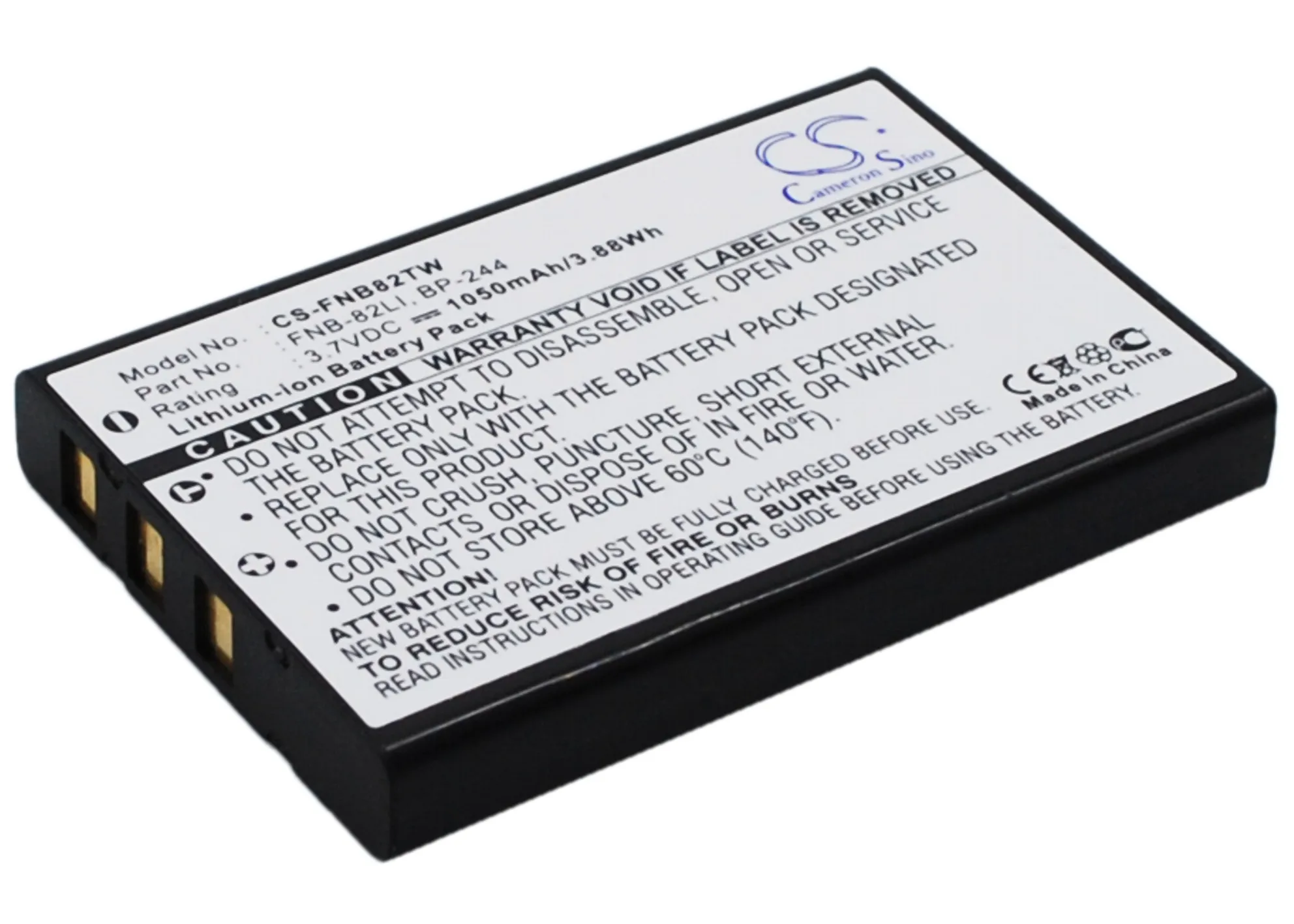 CS Two-Way Radio Battery for Baofeng UV-3R Mark 2 UV-100 UV-200 Dynascan AD-09 Icom IC-RX7 Intek LN-950  Fits BP-244 BC-8260