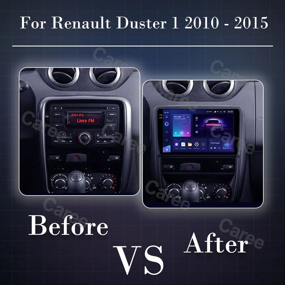 Carplay Auto For Renault Duster 1 2010 - 2015 Android 15 Car Autoradio Multimedia Radio Player System WIFI 4G Navigation No 2Din