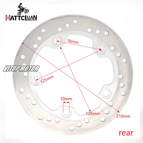 Подходит для Suzuki AN400 Burgman Skywave 2003-2019 AN650 2002-2013 AN250 03-09, передний и задний тормозной диск мотоцикла, тормозные диски