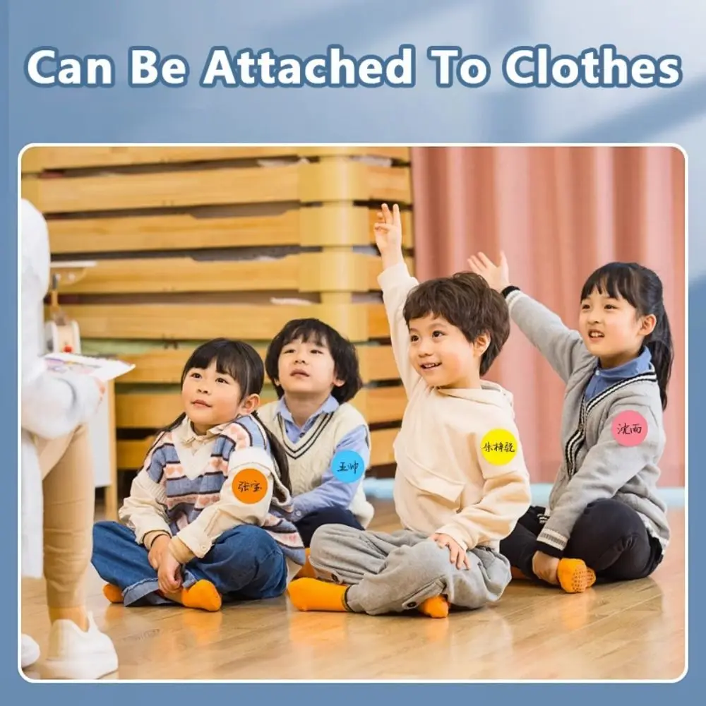 

10Sheets Handwritten 10cm Self-adhesive Stickers Colored Waterproof Dot Sticker Self-adhesive Label Sticker Students Use