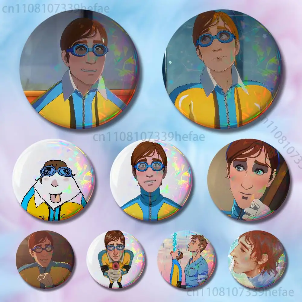 W-Waterboy D-Dispatch Badges 25 32 44 58 75 mm Round Fashion Jewelry Clothes Bag Hat Accessories Badge Lover Gifts