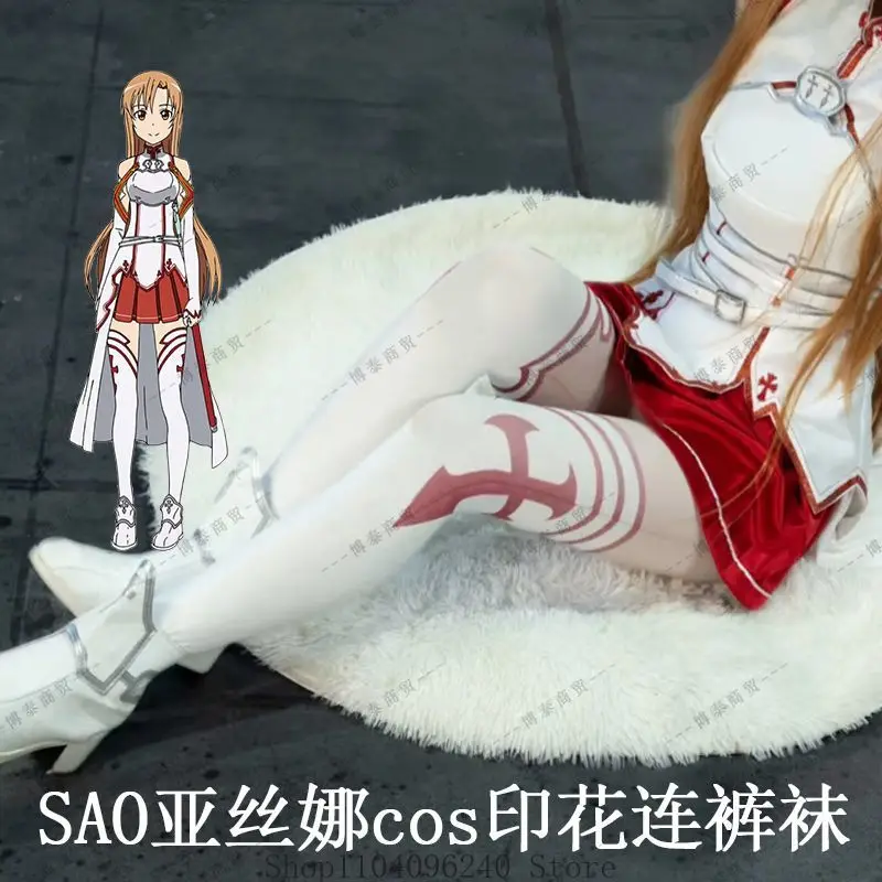 Yuuki Asuna Anime Olita Overknee-Socken Damen Oberschenkelstrümpfe Lange Socken Strümpfe Lange Strumpfstrumpfhose