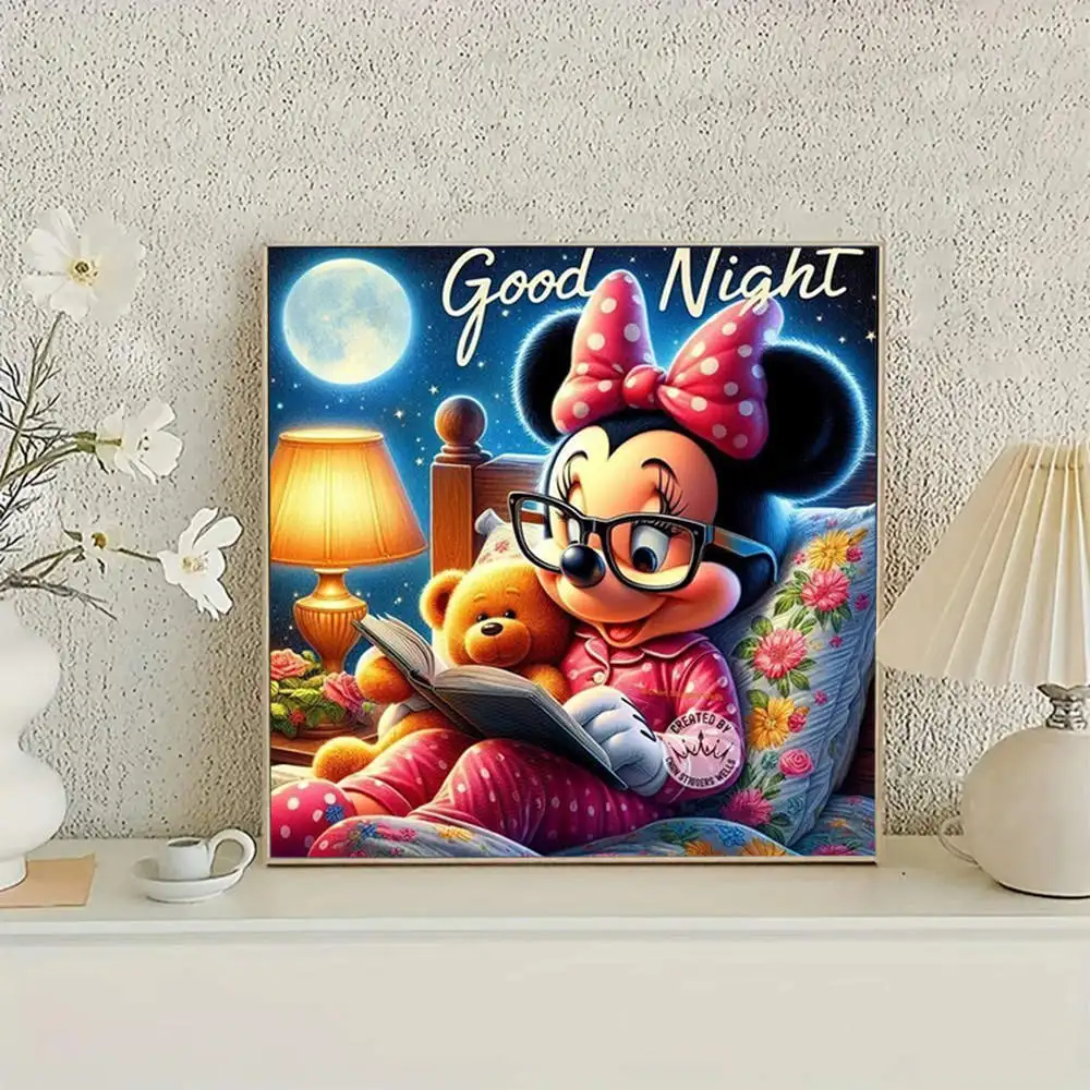 ديزني الماس مجموعات اللوحة ميني ماوس حجر الراين الفن أدوات رخيصة جديدة 5D كامل جولة الماس التطريز الفن الكرتون