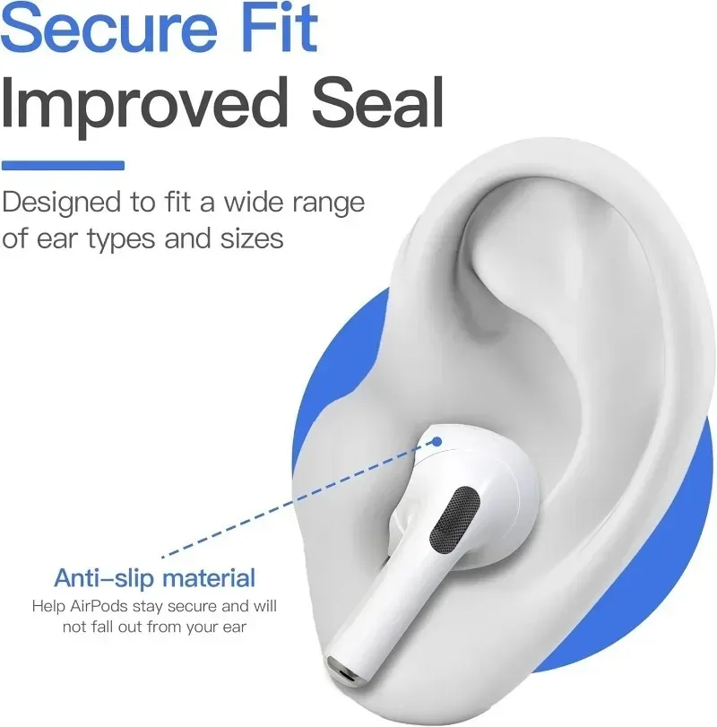 1/2/3Pairs Silicone Ear Tip Protective Earbuds Cover for Airpods Pro 3 Gen Noise Reduction Hole Ear-pads for Airpods Pro3 view 5