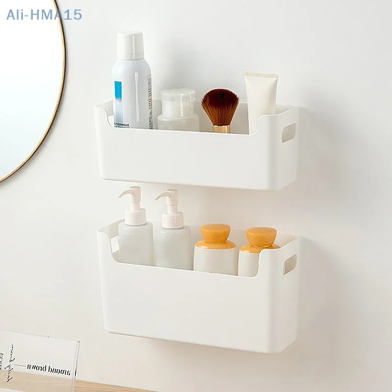 Kitchen Wall-mounted Adhesive Storage Rack Multifunctional Cabinet Door Box Under Sink Drawer Shelf Bathroom Organizer Drawer