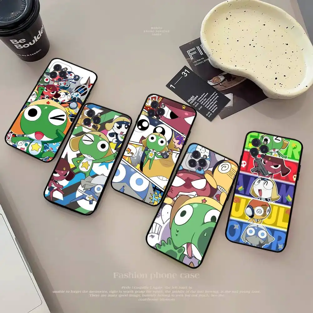 

Keroro Frog Cool Gunsou Sergeant Phone Case For IPhone 17 16 15 14 11 12 13 Mini Pro XS Max Plus Funda Shell