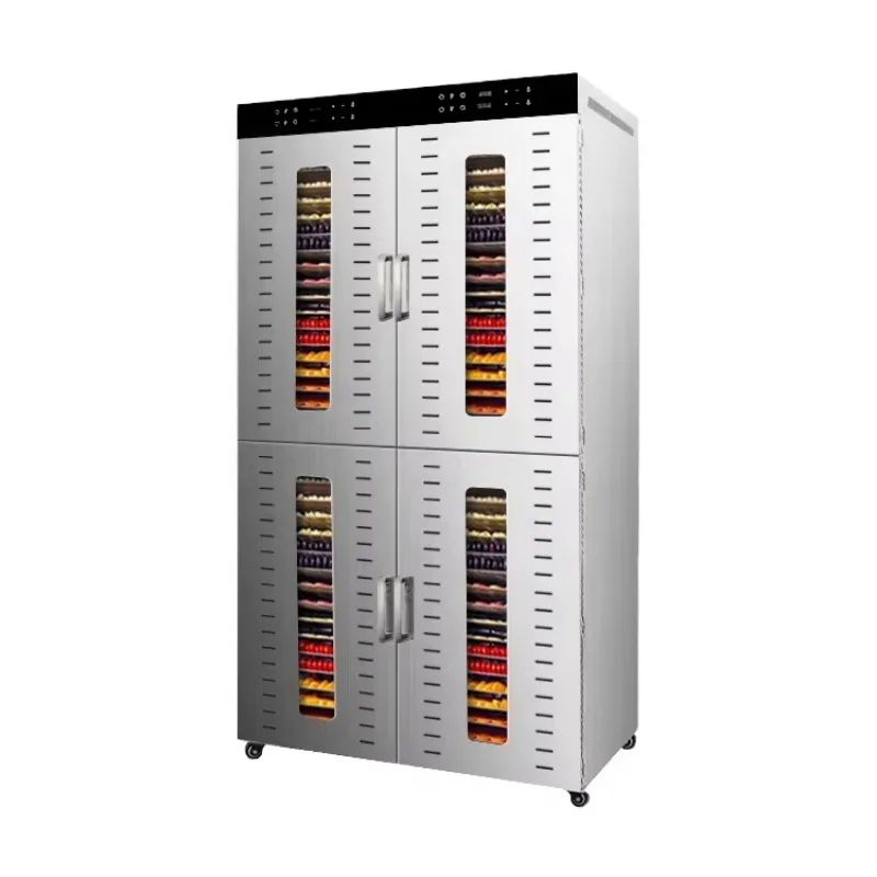 

80 Trays 4 Independent Cabinets Electric Food Fruit Dryer Dehydrator Stainless Steel Ginger Dehydrator Machine Vegetable Dryer