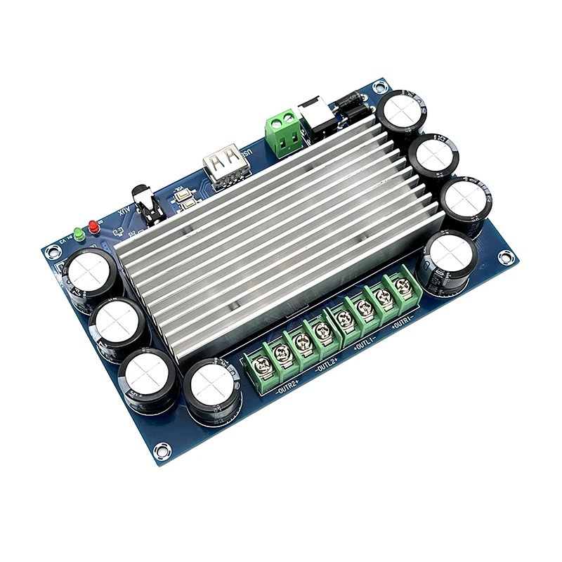 4*50W Bluetooth 5.0 TDA7388 Audio Power Amplifier Board Automotive AMP Class AB Car Music Player Home Theater Amplifiers USB AUX