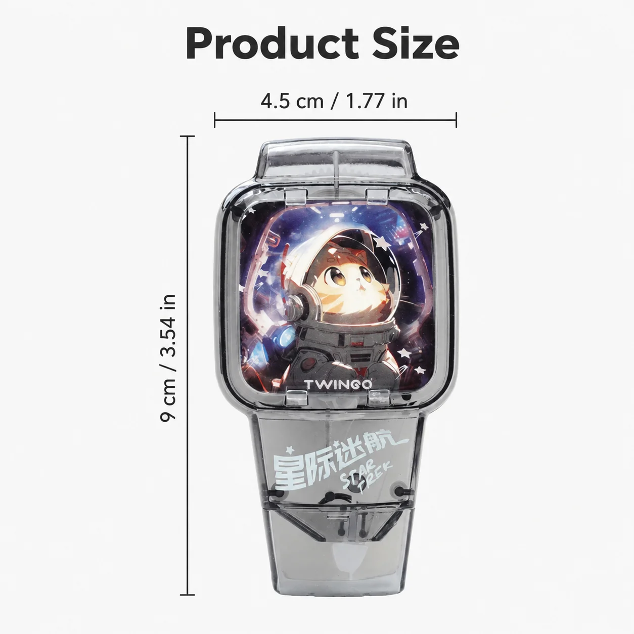 Smooth Mini Correction Tape, Cute Space Cat Watch-shaped Practical School Stationery, Used For Correcting Writing Mistakes