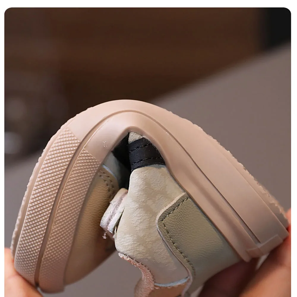 بو الجلود أحذية الأطفال المصممين أحذية رياضية للأطفال بيئة العمل لينة سوليد الفتاة أحذية رياضية مكافحة زلق أحذية رياضية حذاء طفل صغير