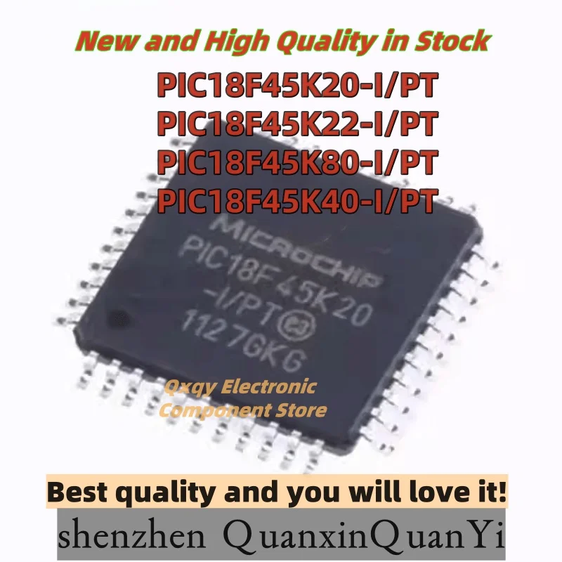 1PCS PIC18F45K20-I/PT PIC18F45K22-I/PT PIC18F45K80-I/PT PIC18F45K40-I/PT TQFP-44 microcontroller chip