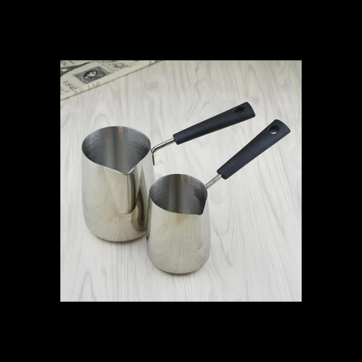 Long Handle Wax Melting Pot Candle Soap Melts Pot Scented Wax Melts Metal Coffee Pitcher Latte Milk Frothing Jug, 350ML-A27I