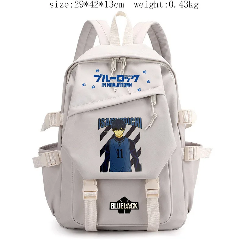 Anime surrounding Blue prison trend backpack Japanese retro backpack junior high school backpack