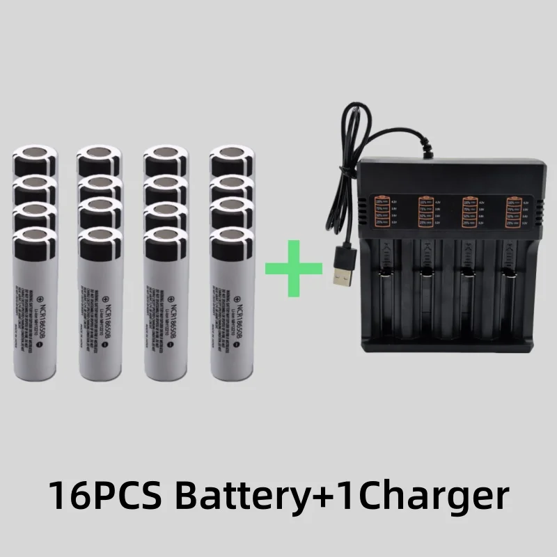 العلامة التجارية الجديدة 18650 + شاحن 18650B 3.7 فولت 3000 مللي أمبير 100% القدرة الفعلية ، 4-فتحة شاحن USB الذكية حزمة بطارية المصباح #5