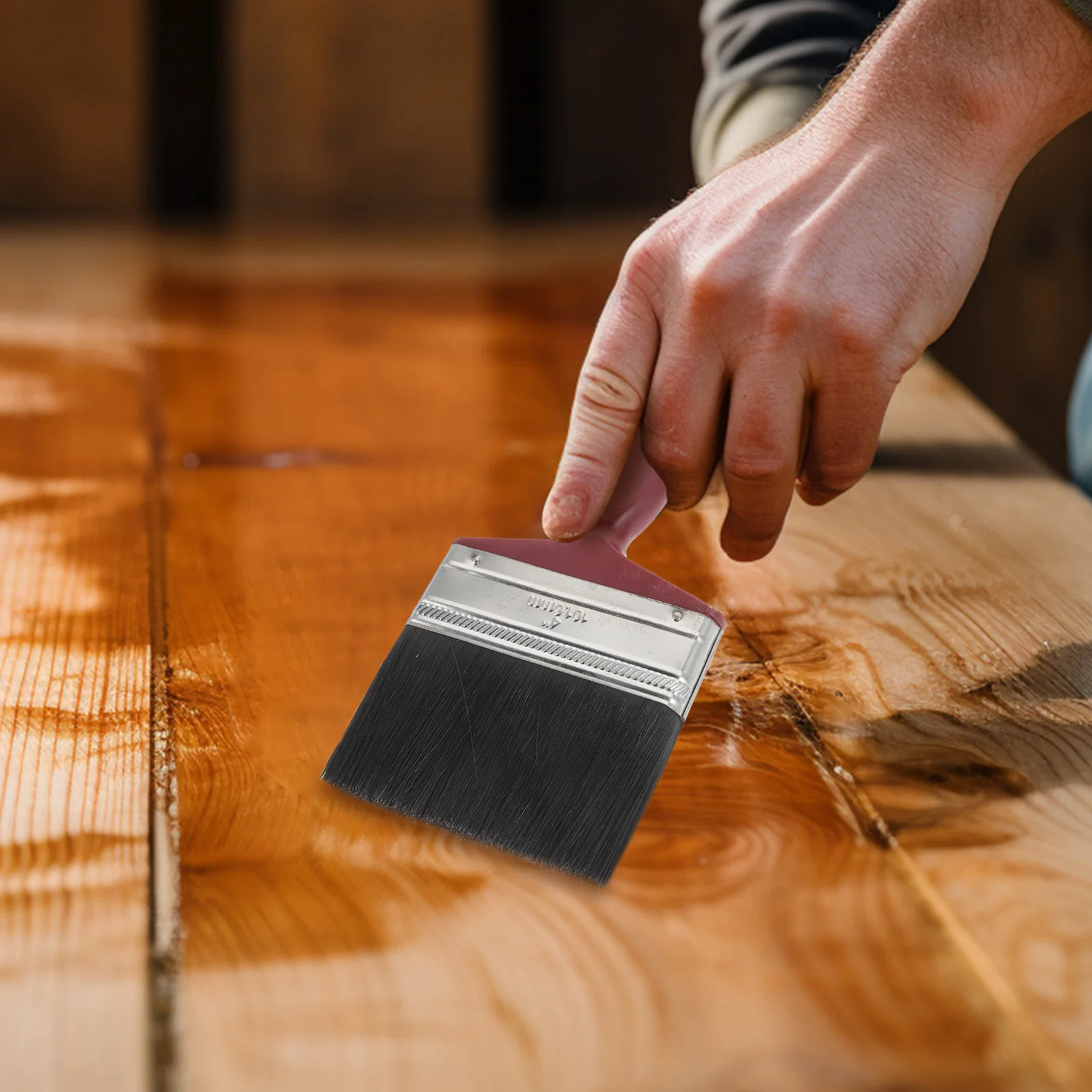 Cepillo para manchas de cubierta de alta resistencia, aplicador de suelo y pared, herramienta de pintura profesional para valla y pared